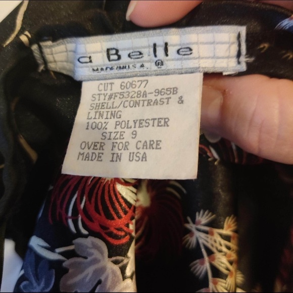 Womens ABella Spaghetti strap dress size 9 BLACK JAPAN INSPIRED DRESS - Picture 5 of 5